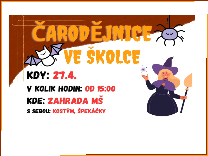 Čarodějnice ve školce