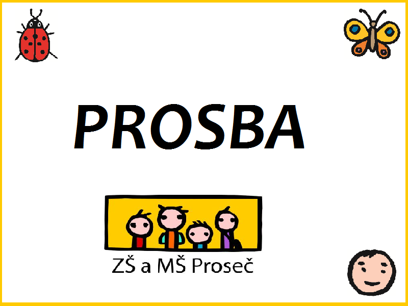 Prosba na rodiče