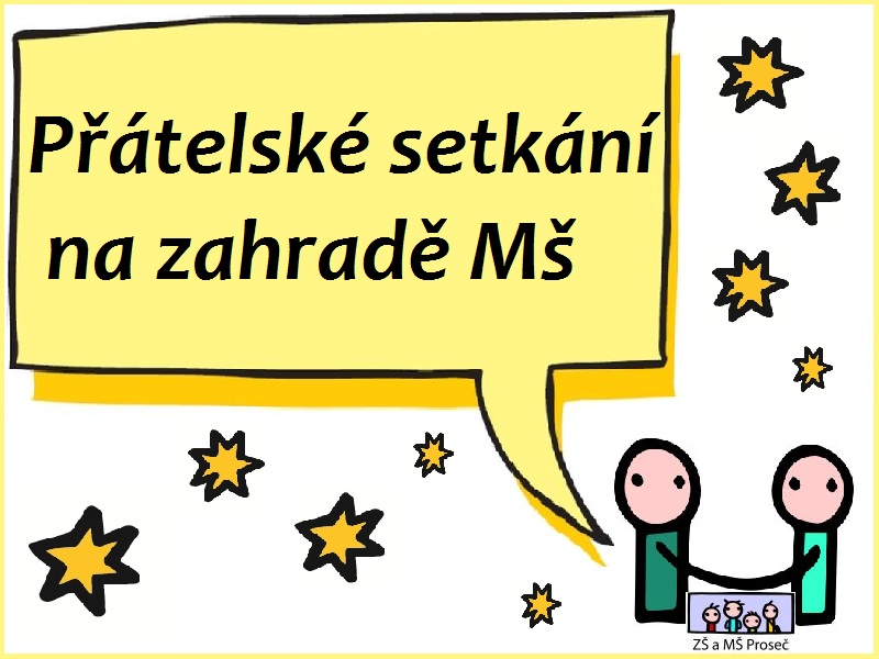 Přátelské setkání na zahradě MŠ