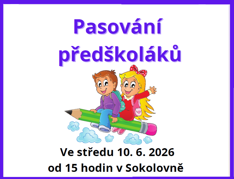 Pasování předškoláků na školáky